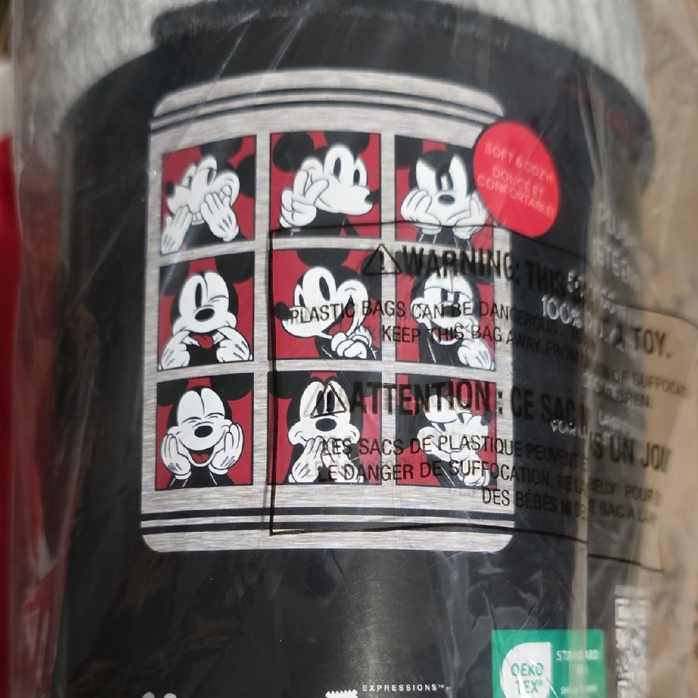 Disney Mickey Mouse Expressions Throw Blanket